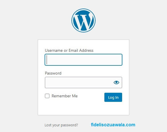 wordpress admin login